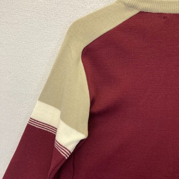 Vintage Topher Colins Canada Wool Blend Sweater Raglan Sleeve Mens Medium M Red - Picture 15 of 16